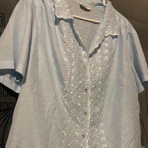 Sky Blue Volup Vintage Lainee Nightshirt